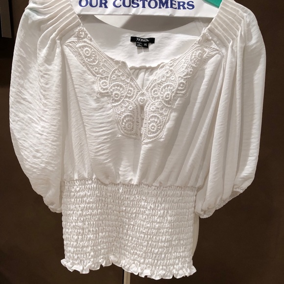 Bebe White Dress shirt - Picture 2 of 4